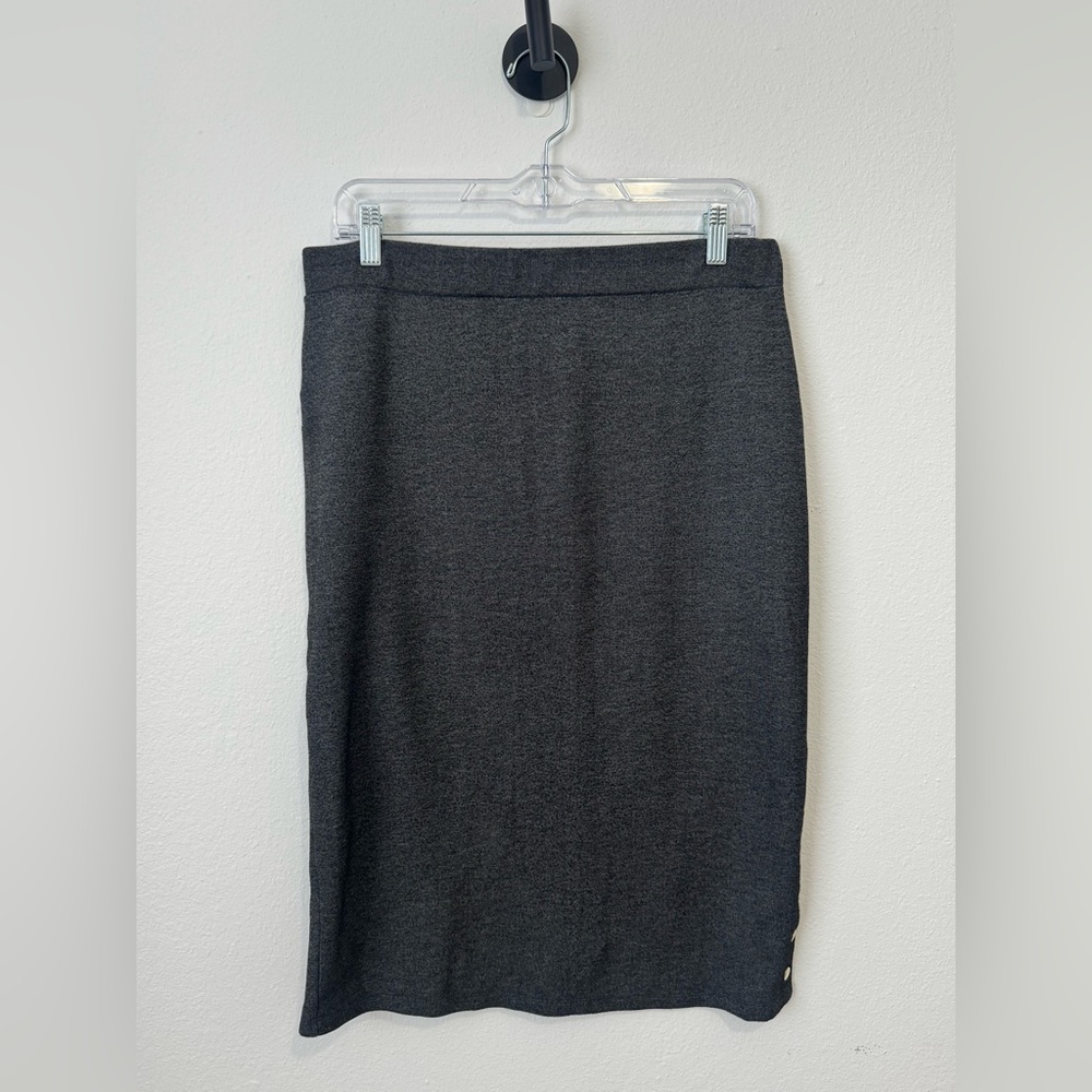 Ashley Blue Dark Gray Pencil Skirt